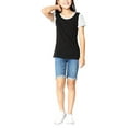thumbnail image 2 of ToBeInStyle Girls' Cotton Knit Tee with Contrast Capped Sleeves, 2 of 8