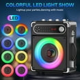 thumbnail image 4 of FanFun Karaoke Machine for Adult, Portable Bluetooth Speaker with 2 Microphones for Party, Pa System with Remote, 4 of 15