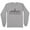 Grey, variant on Skyline Mumbai India Long Sleeve Shirt Unisex Large White