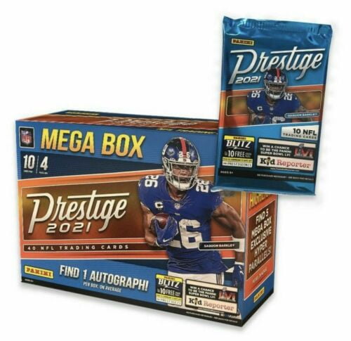 2020 Panini Prestige Football HUGE Factory Sealed MEGA Box-2 AUTOGRAPH+12 ROOKIE 