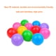 thumbnail image 5 of Muyoka Pelota de plástico a prueba de aplastamiento, 100 bolas de bolas, colores brillantes, bolas de plástico suave para bebés, niños (sin globos), sin ftalatos, sin BPA, no tóxico Muyoka Hogar, 5 of 7