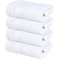 thumbnail image 2 of Infinitee Xclusives Luxury Wash Cloths for Showering [13x13] – 100% Cotton Washcloths [Pack of 4], Soft and Absorbent Face Towels for Bathroom Wash Clothes, Gym, and Spa (Brilliant White), 2 of 6