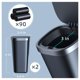 thumbnail image 5 of Minibote de basura para coche xuenair con tapa, 2 unidades, 90 bolsas, color negro, 5 of 8