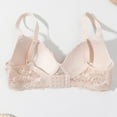 thumbnail image 5 of Feancey Low Cut Bras for Women Wireless Push Up Bra Support Comfort Bralettes Solid Color Casual No Underwire Everyday Brassiere Beige M, 5 of 6