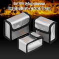 thumbnail image 2 of Ourlova Portable Battery Explosion-proof Safety Bag Compatible For Fpv Combo/avata Fire-retardant Storage Pouch, 2 of 9