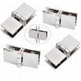 thumbnail image 1 of 4pcs Glass Door Clip Hinge, Stainless Steel Glass Door Hinge, Glass Folding Hinge, Door Clamp Hinge, Hinge for Kitchen Cabinet Glass Door, 1 of 5