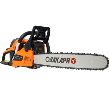62CC Gas Chainsaw, 2-Cycle Petrol Cordless Chainsaw with 18" & 20" Guide Bars/Chains, Safety Kit, Storage Bag, EPA Certified