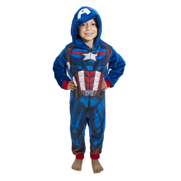 Mameluco con Gorro Estmapdo Marvel Capitan America Marvel Mameluco1434