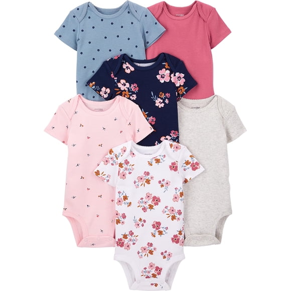 Body Simple Joys de Carter's Baby Girls de 6 a 9 meses x 6