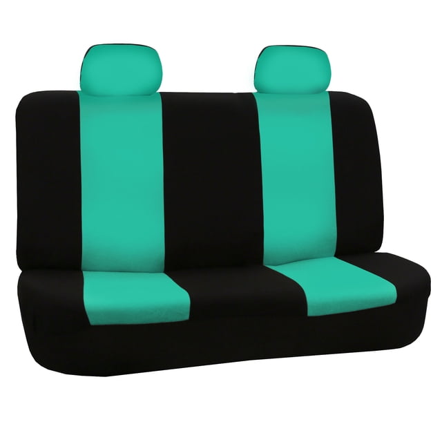 FH Group Flat Cloth Universal Seat Covers Fit For Car Truck SUV Van - Rear Bench