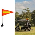 thumbnail image 6 of Golf Cart Flag Pole Telescopic Pole Reflective Strips Durable Stainless Steel Kit for Boats Electric Vehicles Bikes, 6 of 7