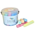 thumbnail image 2 of Rae Dunn Jumbo Outdoor Sidewalk Chalk - DRAW Theme - 20pc Non-Toxic Chalk Set, 2 of 5