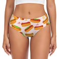thumbnail image 1 of Balery Hot Dog In Heart Ropa Interior de Algodón para Mujer con Dibujo – Braguitas Cómodas y Elásticas, Estilo Clásico-3X-Large, 1 of 6