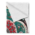 thumbnail image 2 of Orient Soft Flannel Fleece Throw Blanket, Oriental Ornate Embriodery Style Floral Illustration of Old Eastern, Cozy Plush for Indoor and Outdoor Use, 70" x 90", Multicolor, by Ambesonne, 2 of 5