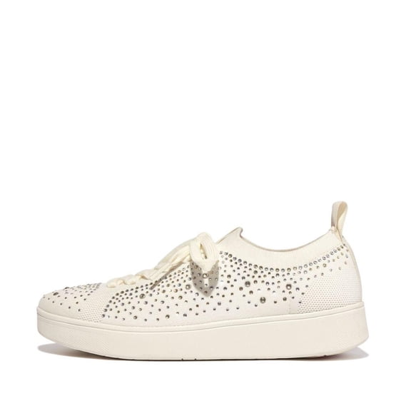 Fit Flop Womens Rally Crystal Knitted Sneakers