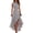 Grey, variant on Joernso Women Cocktail Party Dress, Halter Sleeveless Flowy Long Dress, Ruffled Irregular High Low Wedding Guest Dress