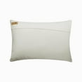 thumbnail image 3 of The HomeCentric Decorative Ivory Pack of 2,12"x24" (30x60 cm) Lumbar Pillow Cover, Silk Embroidery, Sequins Beaded Oblong Pillow, Striped Pattern Modern Style - Ivory Rules, 3 of 3