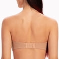 thumbnail image 2 of MELENECA Women's Underwire Smooth Multi-Way Uplift Padded Push Up Strapless Bra Cappuccino Heather 34E, 2 of 4