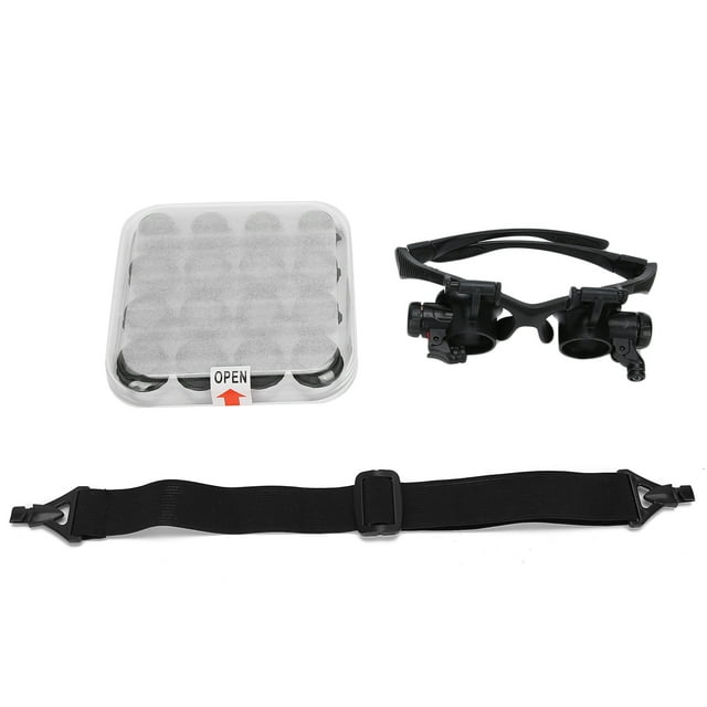 Oubit LED Head Mounted Magnifier,2.5X25X LED Headband Magnifier Headband Magnifier Magnifying Glass Achieve More
