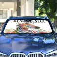 thumbnail image 2 of Iauyy Foldable Windshield Sun Shade for Cars, Interior Sun Protection for car UV Protection for Sedan/SUV/Truck, (S/M/L) Zebra, 2 of 8