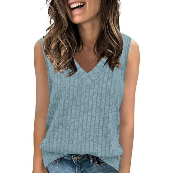 HexaHive Women's V - Neck Sleeveless Sweater Vest - Spring and Summer Casual Wear