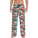 thumbnail image 1 of Fotbe Palm Leaves Flamingo Pantalones de Pijama para Hombre, Pantalones de Dormir, Pantalones de Casa con Cintura Ajustable y Bolsillos-X-Large, 1 of 6