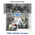 thumbnail image 3 of Merrylun Under Sink Organizers 2 Pack Metal Pull Out Under Sink Organizers and Storage Shelves with Sliding Drawer Under Sink Storage for Kitchen Bathroom Black 2 Pack, 3 of 5