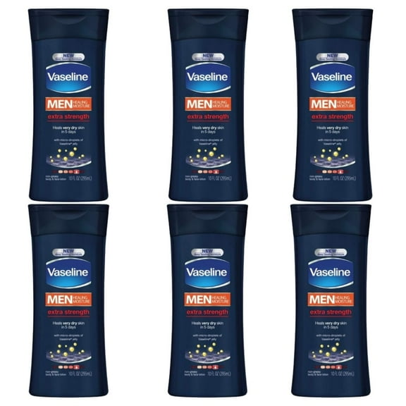 Extra Strength Body Lotion - Moisturizing Body Lotion for Men: Skin Repair Lotion & Hand and Body Lotion for Dry Skin Healing-Non Greasy Body Lotion for Men-10 FL OZ Per Pack, Pack of 6