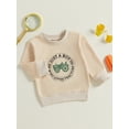 thumbnail image 4 of Toddler Kids Little Boys Long Sleeve Sweatshirt 12 18 24 Months 2T 3T 4T 5T Tractor Letter Print Round Neck Casual Pullover Tops T shirt, 4 of 9