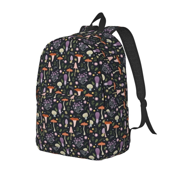 Easygdp Mushroom Mochila de Lona Resistente para Laptop, Compatible con Laptops de 15 a 17 pulgadas, Ideal para Escuela, Trabajo y Viajes-Medium