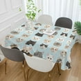 thumbnail image 2 of Yayeee Tablecloths 54" x 54" Rectangle Wrinkle Resistant Party Table Cover, Cute Cat Faces, 2 of 8