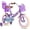 Purple, variant on JOYSTAR Little Daisy 12 Inch Kids Bike for 2 3 4 Years Girls with Training Wheels Princess Kids Bicycle with Basket Bike Streamers Toddler Cycle Bikes Fuchsia