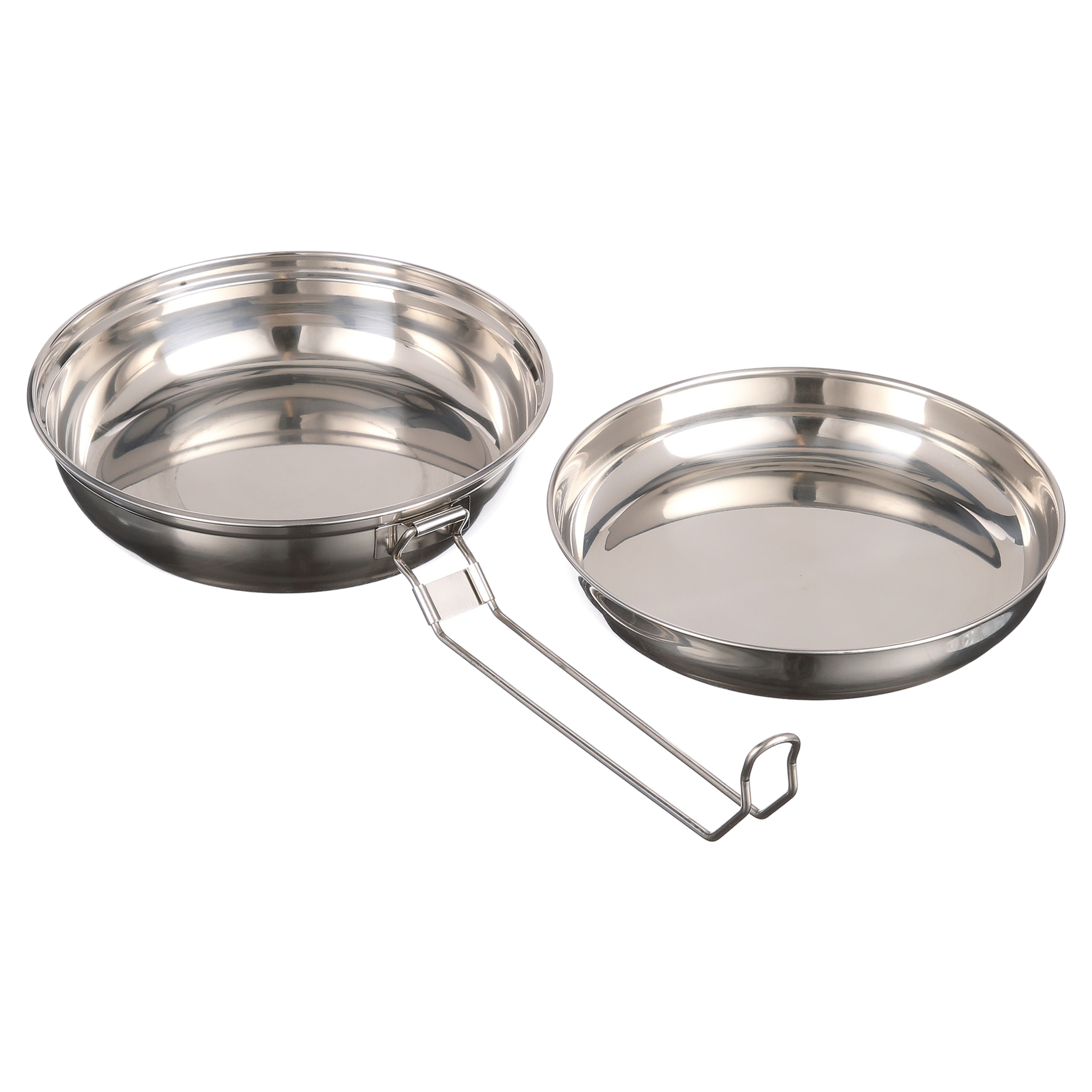 Kit de cocina para acampar de 5 piezas de acero inoxidable, aluminio y plástico que ahorra espacio 7