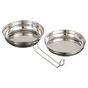 Ozark Trail 5-Piece Stainless Steel, Aluminum, and Plastic Space-Saving Cookware Camping Mess Kit