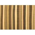 thumbnail image 1 of Ahgly Company Indoor Rectangle Abstract Brown Contemporary Area Rugs, 2' x 5', 1 of 4
