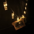 thumbnail image 3 of 10 20 LED Photo Clip LED String Lights Light Strip LED String Lights Semi-conductor Garlands Battery Fairy Holiday Lights DIY Decoration Custom for House Wedding Party, 3 of 9