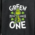 thumbnail image 3 of The Grinch - Green One - Women's Lightweight French Terry Long Sleeve Shirt, 3 of 5