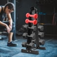 thumbnail image 6 of 6 Tier Dumbbell Rack Stand Only, A Frame Compact Weight Rack for Home Gym Dumbbells, 660lbs Weight Capacity, Black, 6 of 13