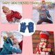 thumbnail image 5 of Guantes de punto mixto para pantalla táctil para niños que envían mensajes de texto, guantes de invierno para clima frío para niños y niñas838, 5 of 5