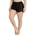 thumbnail image 1 of Women's Plus Size Swim Shorts Solid Beach Board Shorts Swim Bottom, 1 of 7