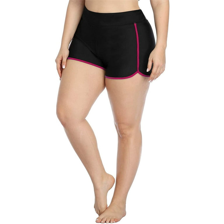 Tummy control swim shorts plus size 2025