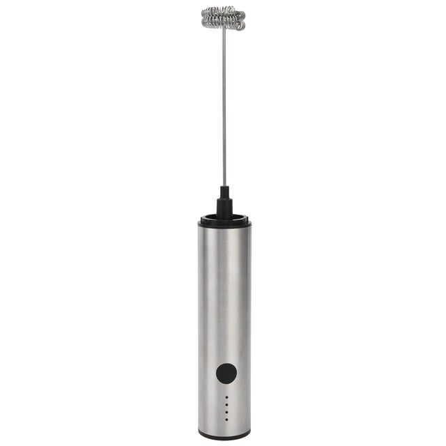 Milk Blender, USB Charging 3 Gear Speed Adjustment Milk Mixer Stainless Steel With Base For Restaurant For Kitchen