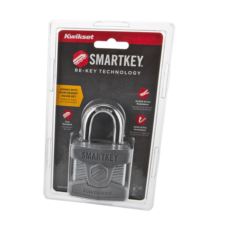 Kwikset 50MM Smartkey® Padlock Standard Shackle in SC - Walmart.com
