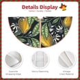 thumbnail image 5 of Bingfone Christmas Tree Skirt Mat Christmas Decoration Interior 48"-Citrus Fruits Elegant Lemons, 5 of 8