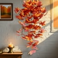 thumbnail image 1 of Uuiauoio Artificial Leaf Rattan Garland for Thanksgiving Halloween Christmas Decor, Plastic Hanging Vine for Indoor Home Party Fireplace Decoration, Multipurpose Seasonal Arrangement in, 1 of 7