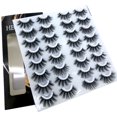 thumbnail image 1 of NUEVO 2-20 pares 8-25mm pestañas postizas 100% Pestañas de visón Pestañas de visón Extensión de pestañas de volumen dramático natural Pestañas postizas Tan Jianjun unisex, 1 of 2