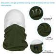 thumbnail image 4 of Uxcell Winter Neck Warmer, 4 Pack Drawstring Warm Face Scarf Windproof Neck Gaiter, Army Green, 4 of 7