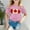 Hot Pink, variant on Shirts for Girls Print Toddler Girl Short Sleeve Shirt Round Neck Summer Outfits for Girls Shirts for Girls 4-5 Years Girls Fashion