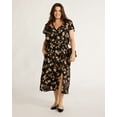 thumbnail image 5 of Time and Tru Women's and Women's Plus Ruffle Neck Midi Dress, Sizes XS-4X, 5 of 7