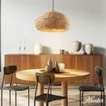 thumbnail image 3 of Hunter - Cambria 3-light Matte Black, Large Pendant Light, Dimmable, Casual Style, Mushroom Shaped, for Bedrooms, Dining, Living Rooms - 48070, 3 of 8